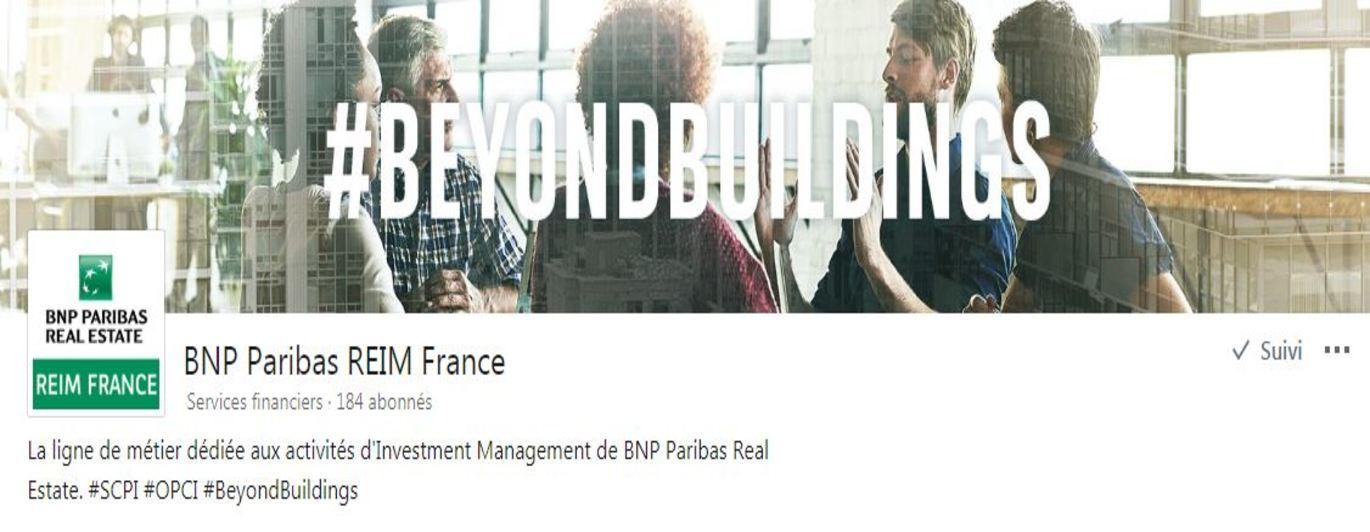BNP Paribas REIM France ouvre sa page sur LinkedIn